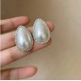 Cercei pentru dama moderni EARR09HH Aurii Set de 1 pereche cu perla